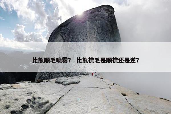 比熊顺毛喷雾？ 比熊梳毛是顺梳还是逆？