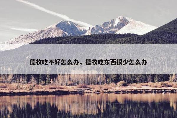 德牧吃不好怎么办，德牧吃东西很少怎么办