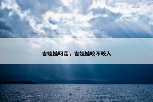 吉娃娃叼走，吉娃娃咬不咬人