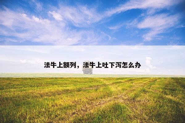 法牛上额列，法牛上吐下泻怎么办