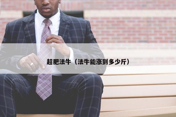 超肥法牛（法牛能涨到多少斤）