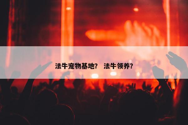 法牛宠物基地？ 法牛领养？