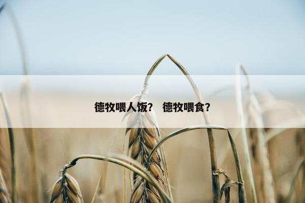 德牧喂人饭？ 德牧喂食？