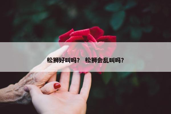 松狮好叫吗？ 松狮会乱叫吗？