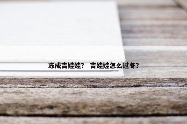 冻成吉娃娃？ 吉娃娃怎么过冬？