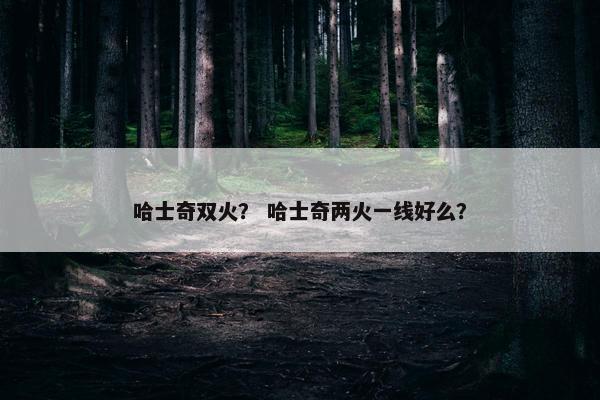哈士奇双火？ 哈士奇两火一线好么？