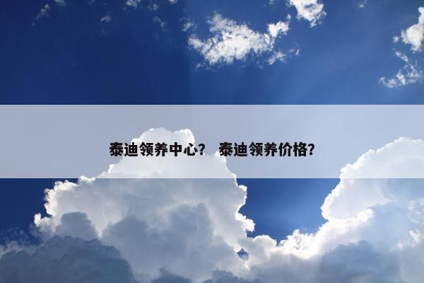 泰迪领养中心？ 泰迪领养价格？