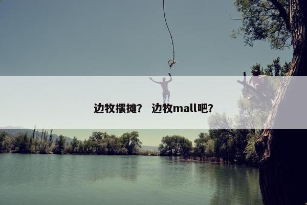 边牧摆摊？ 边牧mall吧？