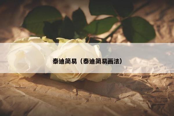 泰迪简易（泰迪简易画法）