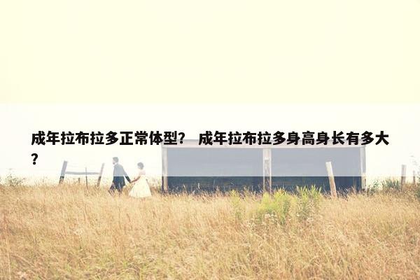 成年拉布拉多正常体型？ 成年拉布拉多身高身长有多大？