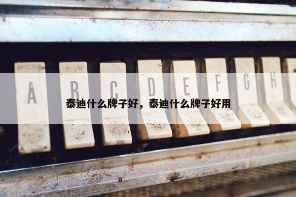 泰迪什么牌子好，泰迪什么牌子好用