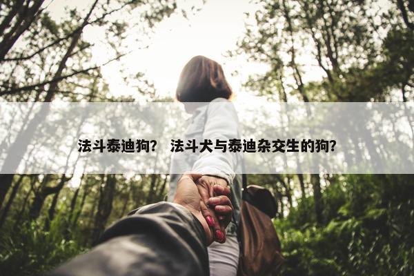 法斗泰迪狗？ 法斗犬与泰迪杂交生的狗？