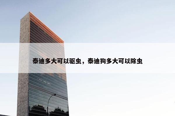 泰迪多大可以驱虫，泰迪狗多大可以除虫