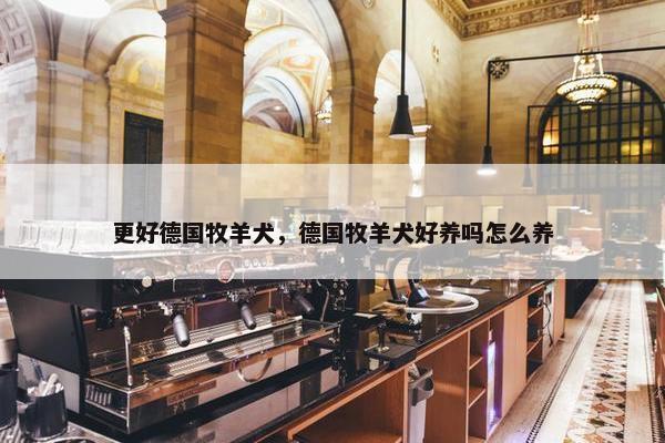 更好德国牧羊犬，德国牧羊犬好养吗怎么养