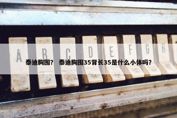 泰迪胸围？ 泰迪胸围35背长35是什么小体吗？