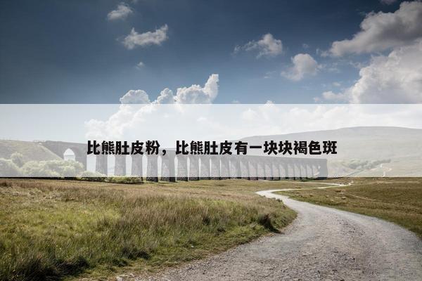 比熊肚皮粉，比熊肚皮有一块块褐色斑
