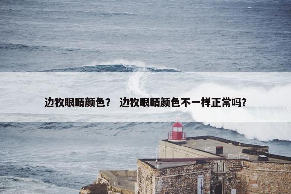 边牧眼睛颜色？ 边牧眼睛颜色不一样正常吗？