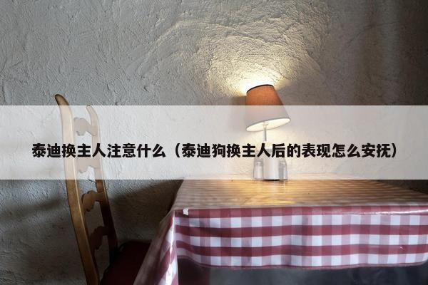 泰迪换主人注意什么（泰迪狗换主人后的表现怎么安抚）