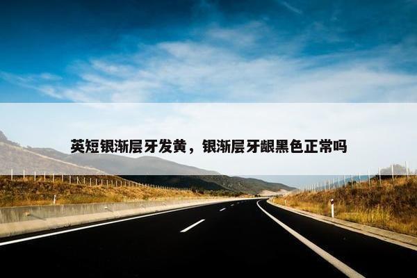 英短银渐层牙发黄，银渐层牙龈黑色正常吗
