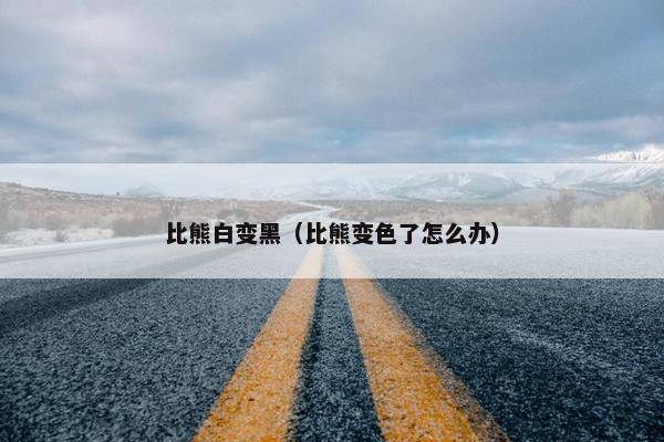 比熊白变黑（比熊变色了怎么办）