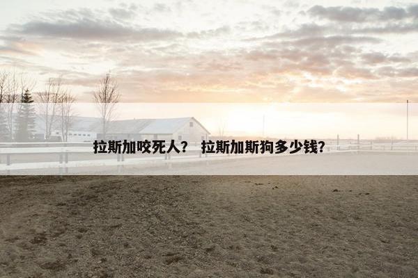 拉斯加咬死人？ 拉斯加斯狗多少钱？