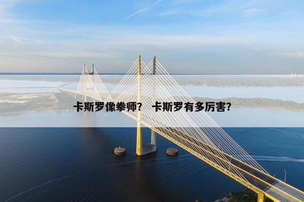 卡斯罗像拳师？ 卡斯罗有多厉害？