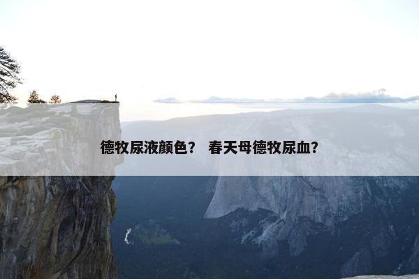 德牧尿液颜色？ 春天母德牧尿血？