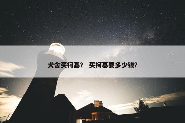犬舍买柯基？ 买柯基要多少钱？