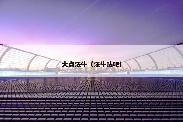 大点法牛（法牛贴吧）