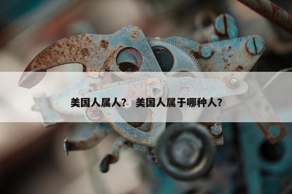 美国人属人？ 美国人属于哪种人？
