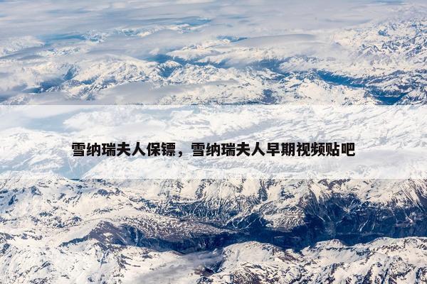 雪纳瑞夫人保镖，雪纳瑞夫人早期视频贴吧