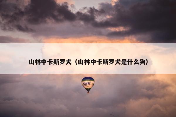 山林中卡斯罗犬（山林中卡斯罗犬是什么狗）