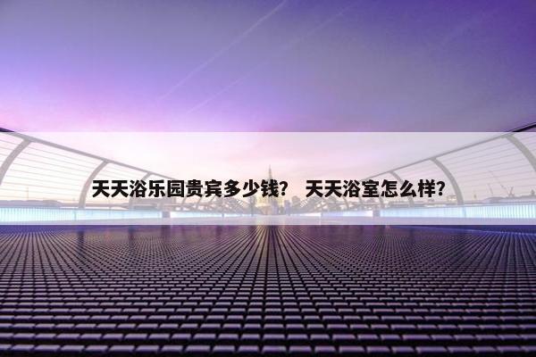 天天浴乐园贵宾多少钱？ 天天浴室怎么样？
