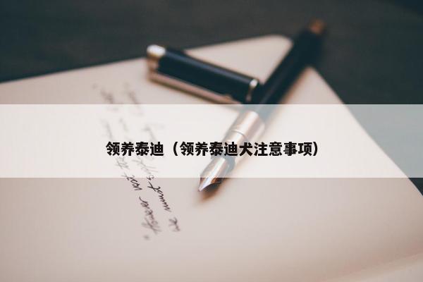 领养泰迪（领养泰迪犬注意事项）