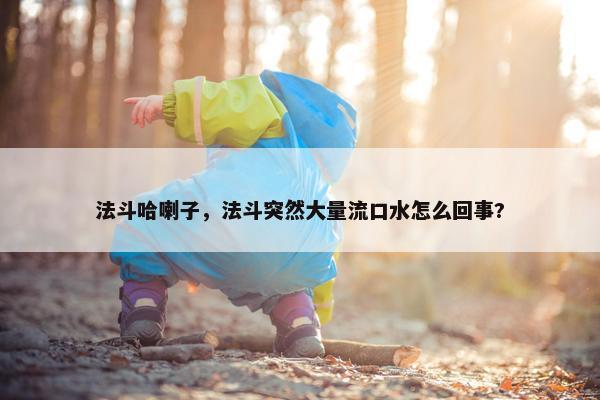 法斗哈喇子，法斗突然大量流口水怎么回事?