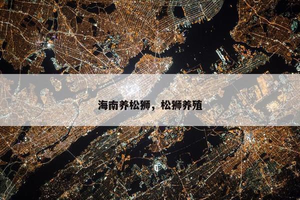 海南养松狮，松狮养殖