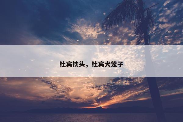 杜宾枕头，杜宾犬笼子