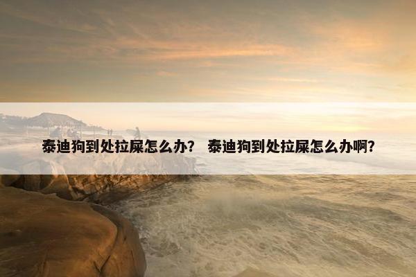 泰迪狗到处拉屎怎么办？ 泰迪狗到处拉屎怎么办啊？