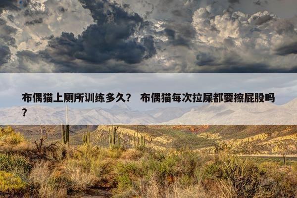 布偶猫上厕所训练多久？ 布偶猫每次拉屎都要擦屁股吗？