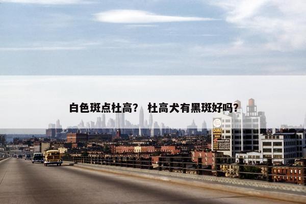 白色斑点杜高？ 杜高犬有黑斑好吗？