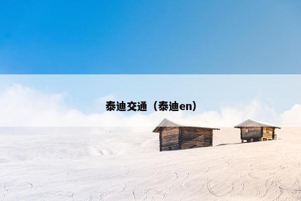 泰迪交通（泰迪en）