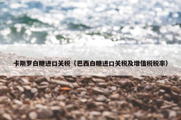 卡斯罗白糖进口关税（巴西白糖进口关税及增值税税率）