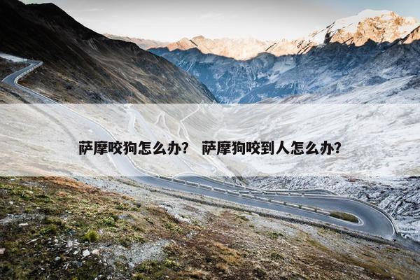 萨摩咬狗怎么办？ 萨摩狗咬到人怎么办？