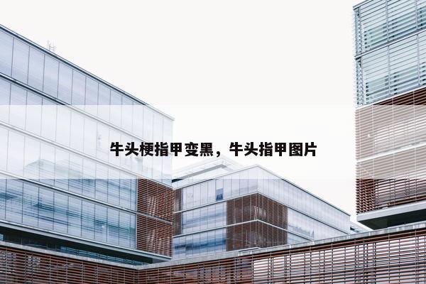 牛头梗指甲变黑，牛头指甲图片