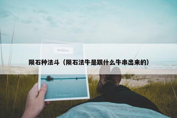 陨石种法斗（陨石法牛是跟什么牛串出来的）