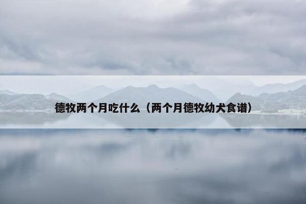 德牧两个月吃什么（两个月德牧幼犬食谱）