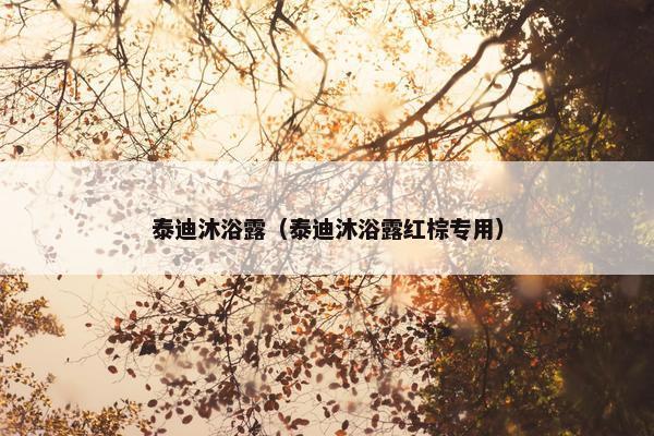 泰迪沐浴露（泰迪沐浴露红棕专用）