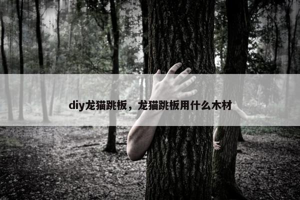 diy龙猫跳板，龙猫跳板用什么木材