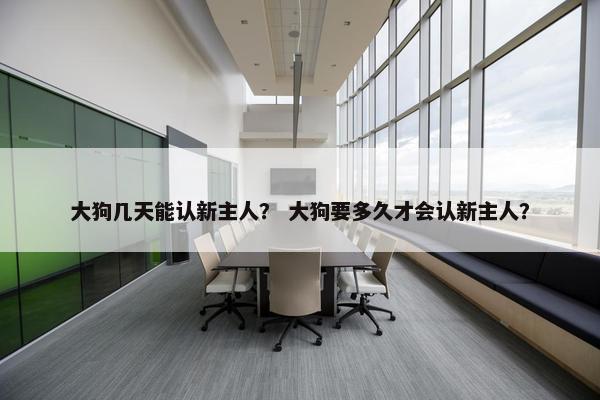 大狗几天能认新主人？ 大狗要多久才会认新主人？