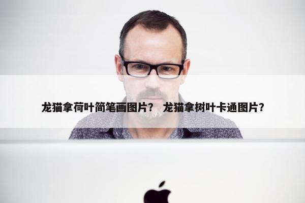 龙猫拿荷叶简笔画图片？ 龙猫拿树叶卡通图片？